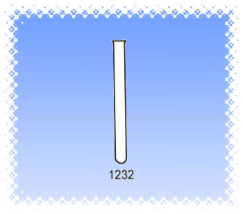 1232 thick material coil mouth test tube