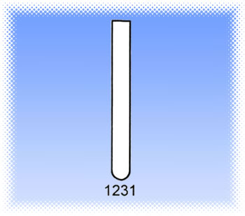   1231 thick material flat mouth test tube
