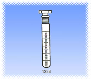   1238 Graduated test tube with stopper