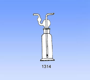 1314 straight tube gas washing bottle Meynert