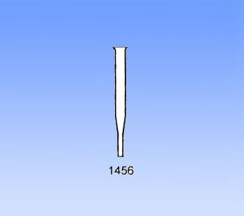 1456 straight drip tube with rubber head