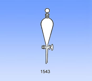 1543 pear-shaped separatory funnel