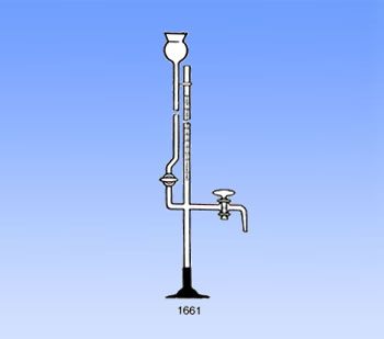 1661 microburet with wooden base