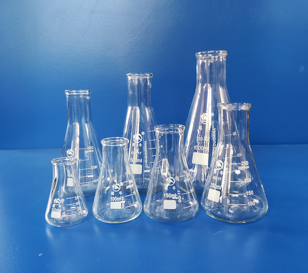 Straight neck conical flask