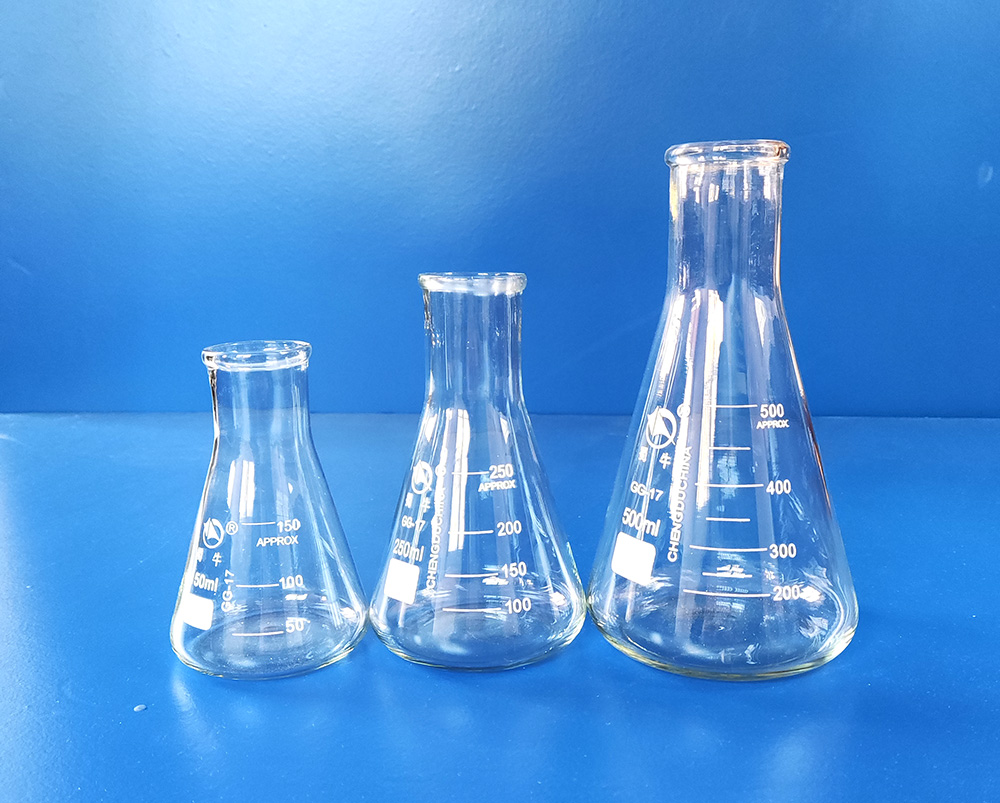 Straight neck conical flask